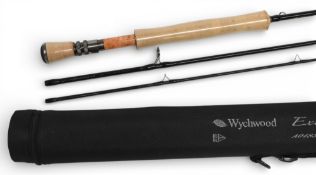 Wychwood Extremis H-L-S carbon fly rod AO 483, 9ft 6” 3pc, line 8#, double alloy uplocking reel seat