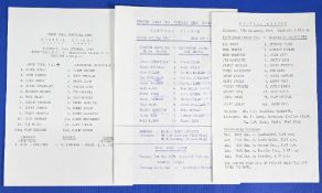 Manchester United 1980/81 reserves aways Preston NE, Nottingham Forest, Aston Villa; fair/good. (3)