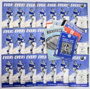 1961/62 Everton complete season league homes (21) and Kings Lynn (FAC), Manchester City (FAC),