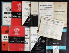 1953-54 and 1963-64 NZ in the British Isles Rugby Programmes (12): 53-4 v Cambridge Univ (scarce),