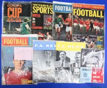 Collection of football magazines with Manchester united content; Charles Buchans September 1965,