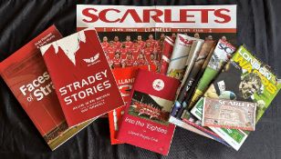 Llanelli and Scarlets Rugby Literature, Programmes etc (17): Stradey Stories, AW Bevan; Faces of
