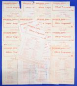 1956/57 Manchester United reserves home match programmes v Preston NE, Chesterfield, Newcastle