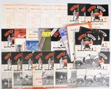 Collection of Manchester United home league match programmes 1951/52 Charlton Athletic,