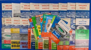 1957-1969 England Home International Football Programmes: 1957 v Scotland, 58 v Wales, 59 v