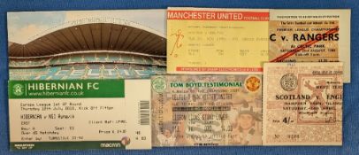 TICKETS: Selection of Scottish match tickets to include 1962 Scotland v England at Hampden Park,