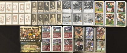 20th Century NZ and some SA Interest Rugby Cigarette/Trade Card Album: Six sets, well-sleeved in