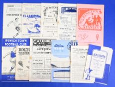 Selection of football programmes 1949/50 Port Vale v Bristol City, 1950/51 Blackburn Rovers v