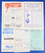 1946/47 Selection of various programmes Millwall v Leicester City, Birmingham City v Burnley,