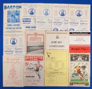 1955-1962 various Non-League Football Programmes: Barnet v Letchworth Town Sept 6th 55, Banbury