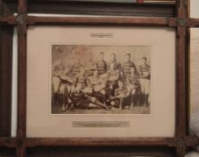 1889-90 Edinburgh University Rovers Framed Photograph: With fading and some damage to top left