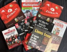1974 to 2005 British and I Lions Rugby Memorabilia (9): 2005 Official Guide and prog v Argentina