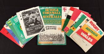 1981-2 Australians in the British Isles Rugby Programmes (23): v Midlands, Oxford U, N Counties,