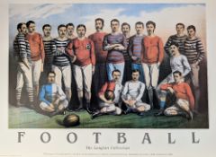1000 Years of Football Games: The Langford Collection Prints, a football match after a silk woven