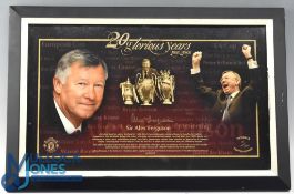 Manchester United Sir Alex Ferguson signed - 20 Glorious Years 1986-2006, No.18 of a limited edition