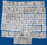 Barratt & Co Ltd Famous Footballers: spares cards from mixed series, 2x unnumbered L Leuty Derby,