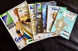 1991-2015 Rugby World Cup Final Programmes etc (6): Issues for the finals of 1991, 1999, 2007,