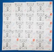 19x 1988 FA Cup Final Liverpool v Everton Hillsborough Appeal signed football FDC covers: a set of