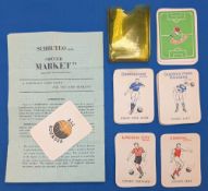 A rare Subbuteo 'Soccer Market' card game - c1947-50s. Complete with 44 cards, 1 All-Rounder card,