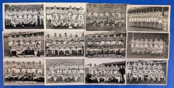 1950-1959 Wigan Rugby League Team Press Photographs, with back stamps of The Yorkshire Post, T