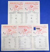 Manchester United reserves 1971/72 homes Newcastle United, Huddersfield Town, Preston NE, WBA (
