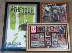 3x Manchester United Modern Football Prints, winners Montague, the Treble Glory 99, the Club's