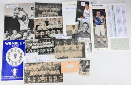 Bolton Wanderers FC 1958 Wembley Bound FAC Final Souvenir 40 pages handbook: plus a collection of