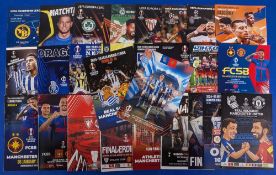 Manchester United away European Cup pirate programmes 2021/22 BSC Young Boys x2 different, 2022/23