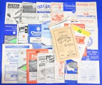 Selection of football programmes 1950/51 Bolton Wanderers v Fulham, 1950/51 Stockport County v