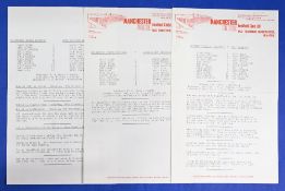 Manchester United 1979/80 home reserve programme Bury, Derby County, WBA (all large issues) also