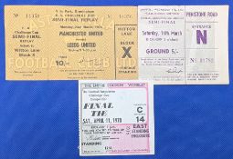 TICKETS: 1969/70 Manchester United v Leeds United FAC s/f match ticket at Hillsborough 14 March