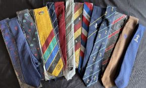 Good Range of Rugby Neckties Worldwide, Many Unworn (15): From a top international rugby insider,