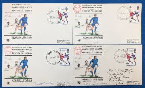 1968 Manchester United v Benfica European Cup Final at Wembley signed FDC covers: a full