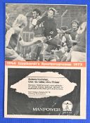 1973 Pre-Season friendly Hamburg SV v Manchester United 3 August 1973 Lipphardt’s Sport programme, 8