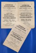 1946-1949 Wigan Rugby League Seven a Side Tournament Programmes 5th Aug 1946, 4th Aug 1947, 30th