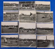 1947-1950 Wigan Rugby League Press Action Photographs by T Gerrard, with notes to backs - 4x