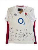 2022 England in Australia Squad-Signed Rugby Jersey: Brand-new with Umbro England Rugby tags, 4XL