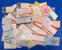 1970-2010 Rugby League Tickets, a good collection of mixed teams with a qty related to Wigan