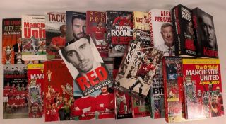 Manchester United Football Book Collection: hardback books and annual of the Unique Treble, The