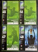 2007 RWC in France Final Stages Rugby Programmes (4): Great set, the Final, Ev SA, both semis, E v F