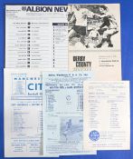 Manchester United reserves 1971/72 aways Manchester City, Derby County, Blackburn Rovers (tear),