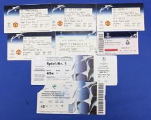 TICKETS: 2003/04 Manchester United Champions League home match tickets v Panathinaikos, Stuttgart,