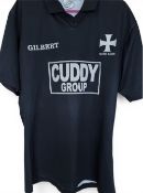 2001 Neath RFC Andy Moore no.9 Match worn Rugby Jersey: Iconic ‘Welsh All Blacks’ issue, Maltese