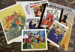 Large Rugby Poster/Art Selection (8): Interesting and good quality items, a large recent