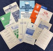 1954-1980 English County Championships etc Rugby Programmes (11): Final, Surrey v Durham 1967; Semi,