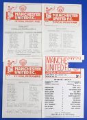 Manchester United 1980/81 reserves homes Manchester City, Blackburn Rovers, Huddersfield Town,