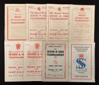 1959-85 Snelling Sevens Rugby Programmes (7): From 1959 to 1964 missing only 1962, plus 1967 and