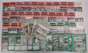 1949-1950 Sports Reporter Magazines, to include speedway #50 assorted editions