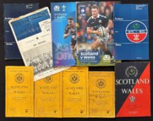 1947-2019 Scotland v Wales Rugby Programmes (10): Good range and possible value here, even if some