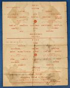 1954/55 Manchester United Public Trial matches Reds v Blues (senior match) and Reds v Blues (